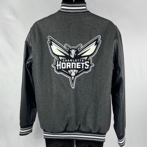 UNK | NBA Charlotte Hornets Patch Varsity Jacket M
